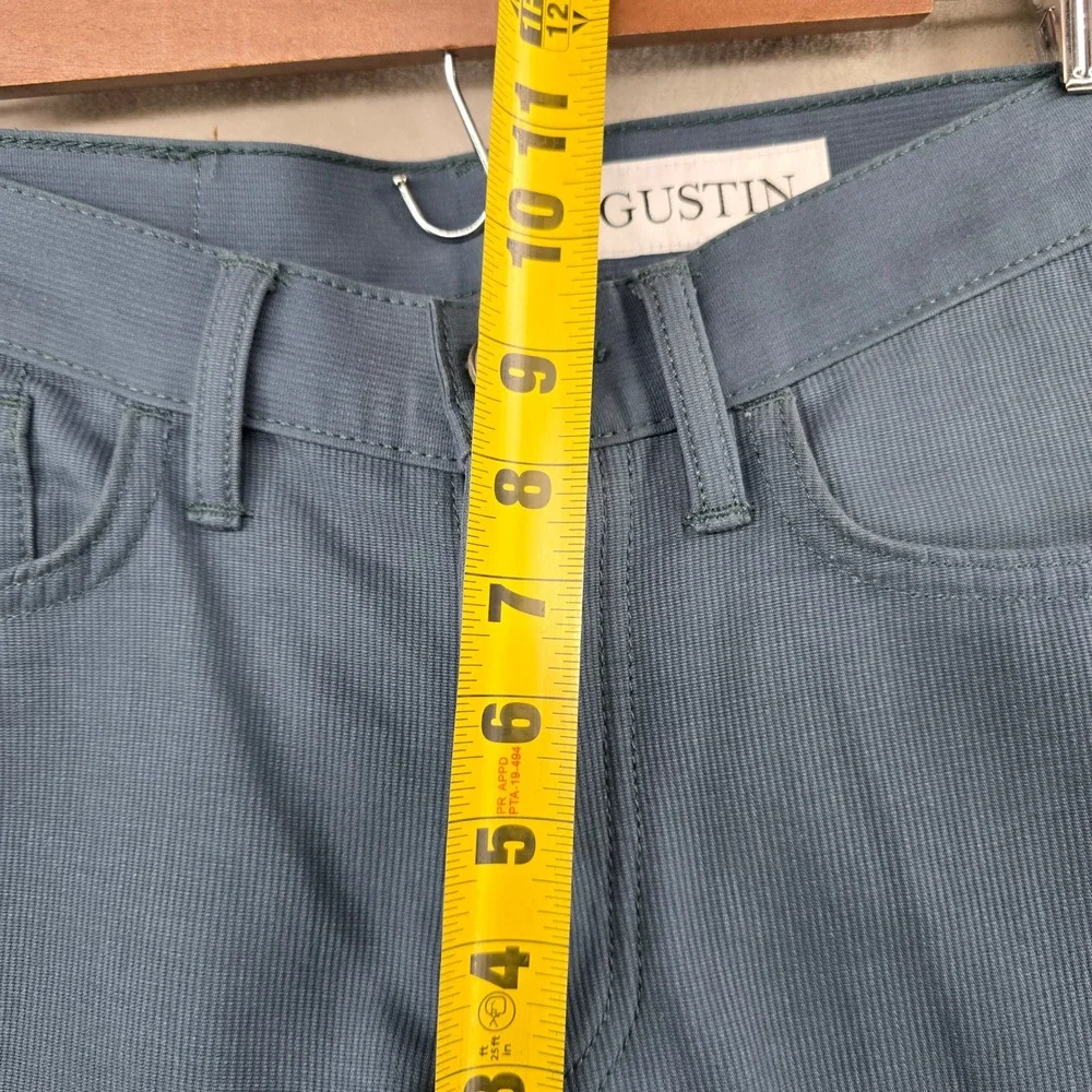 Gustin Bedford Cord Pants Mens 32 Blue Slim Fit Textured Trousers‎ Denim